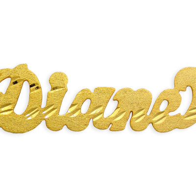 Name Necklace 18k Gold Plated Sterling Silver Personalized Name Necklace - Made in USA
