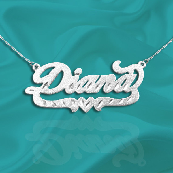Name Necklace 925 Sterling Silver Handcrafted Personalized Name Necklace with Name of Your Choice - Made in USA