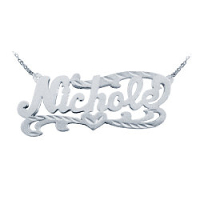 Name Necklace 925 Sterling Silver Personalized Name Necklace - Made in USA