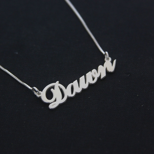 Name Necklace Carrie 925 Sterling Silver Handcrafted Personalized Name Necklace / Dawn Necklace / Any Name / Carrie Style / Love / Jewelry