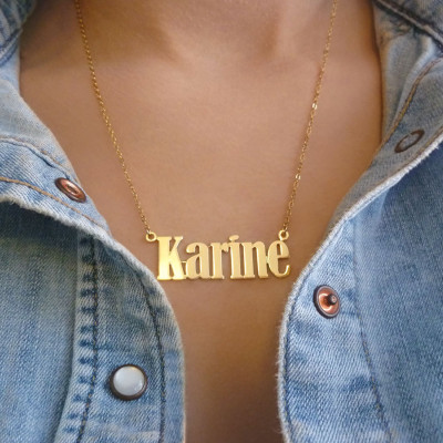 Name Necklace, Gold Name Necklace, Personalized Necklace Delicate Name Necklace, everyday jewelry