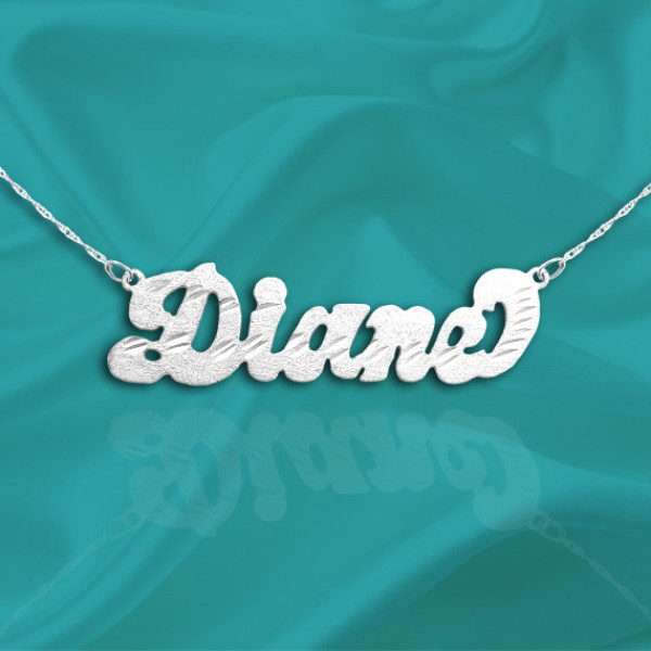 Name Necklace Sterling Silver - Handcrafted Personalized Name Necklace - Made in USA