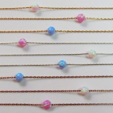 Opal & Initial Charm: Crafting Your Perfect Necklace