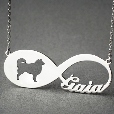 Personalised INFINITY AUSTRALIAN SHEPHERD Necklace - Australian Shepherd necklace - Name Necklace - Custom Necklace - Puppy - Dog Necklaces