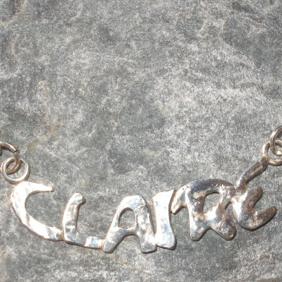 Personalised Sterling Silver Name or Initial Necklaces and Pendants - or in 9ct Gold - cufflinks, pins, earrings available too