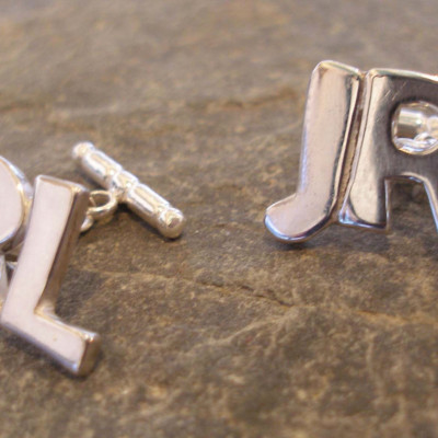 Personalised Sterling Silver Name or Initial Necklaces and Pendants - or in 9ct Gold - cufflinks, pins, earrings available too