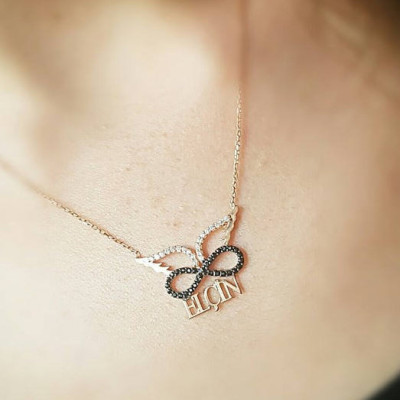 Personalize Necklace,Gift for Women,Gift for Girlfriend,Personalized Gift,Mom necklace,Baby Name,Mothers day gift for mom 925K Silver 00555