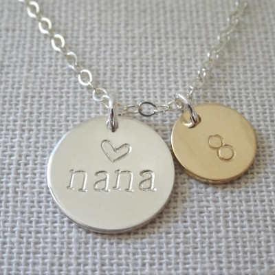 Personalized Christmas gift for grandma, nana necklace, Pregnancy announcement necklace, Grandmother jewelry, Custom numer of grandchildren