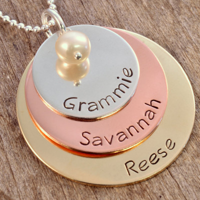 Personalized Mother's Necklace - Personalized Family Necklace - Name Necklace - Mommy Jewelry - Mothers Necklace