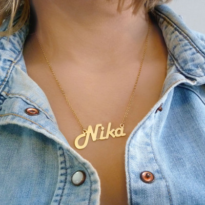 Personalized Name Necklace, Name Necklace, Gold Name Necklace, Personalized Necklace Delicate Name Necklace