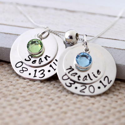 Personalized Necklace, Gift for Mom, Mothers Day Gift, Mommy Necklace, Hand Stamped Gift for New Mom, Mothers Necklace, New Mommy Jewelry