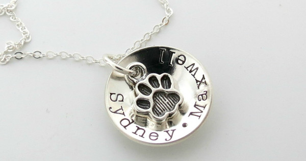 necklace with dogs name