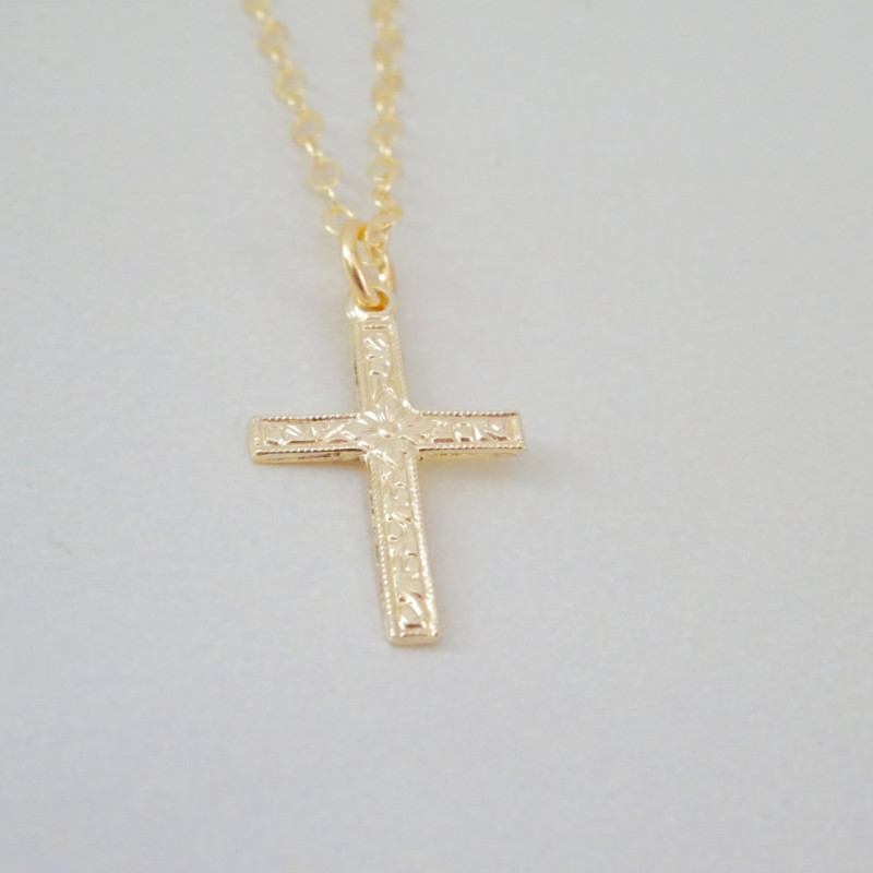 Equilibrium Silver Plated Diamante Cross Necklace Christening Baptism 6781 