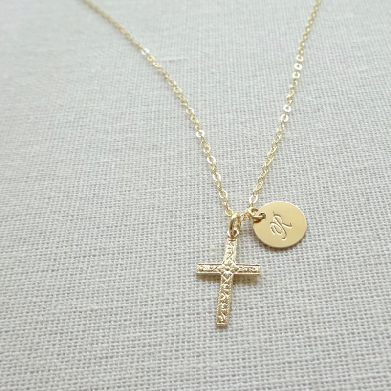 Cross Necklace for Baptism, Christening, Communion. Gift for Girl or Woman  | eBay