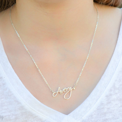 Personalized name necklace - Custom name necklace - Cursive name necklace - Custom Name Jewelry - Christmas Gift - Bridesmaid Gift