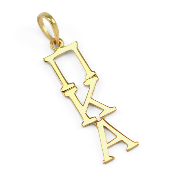 Pi Kappa Alpha 18k Solid Gold Pendant // ΠΚΑ Fraternity Jewelry // Big and Little Gifts // Solid Gold // Real Gold Necklace