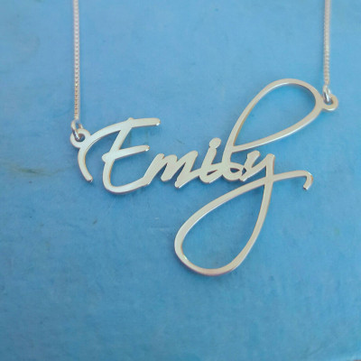 Pretty Little Liars Necklace ORDER ANY NAME Necklace Silver Handwriting Necklace Signature Necklace Celebrity's Name Necklace Christmas Sale