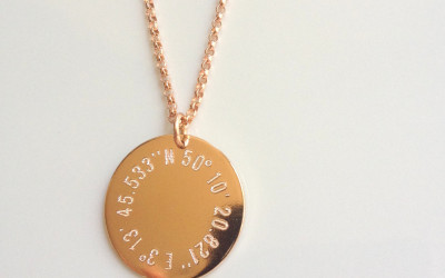 Your Coordinates, Your Story: The Rose Gold Pendant Tale