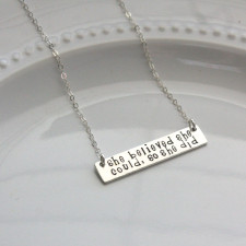 Unveiling the She Believed Necklace: A Story of Craft & Heart