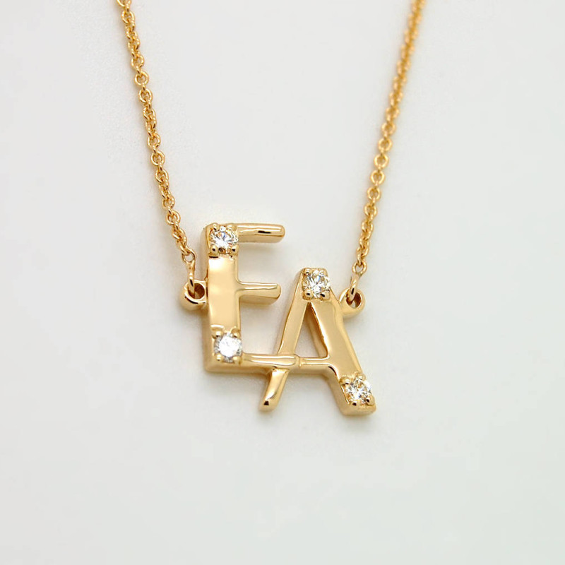 Monogram Necklace - 2 to 4 Letters