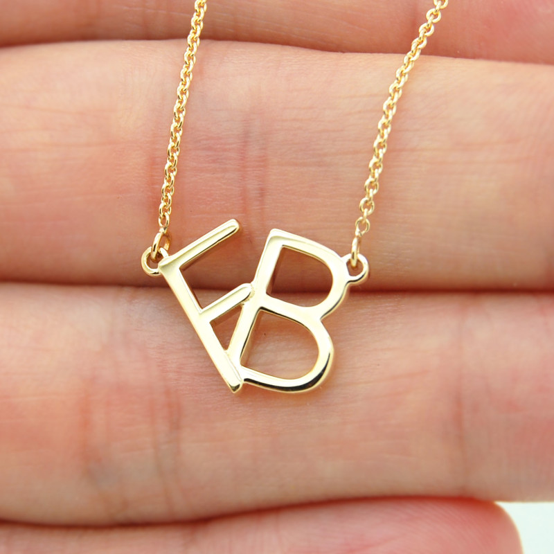 14K GOLD INITIAL NECKLACE