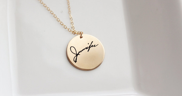 Necklace Made Handwriting | Actual Handwriting Jewelry | Women Necklace  Handwriting - Necklaces - Aliexpress