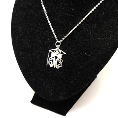 Silver Lawyer Graduation Monogram Necklace - Lawyer Jewelry - Lawyer Student Gift - Zodiac Libra Necklace - Lady Justice - Gift for Judge