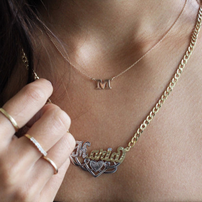 Silver/Gold Initial Necklace