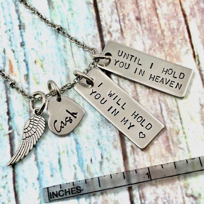 Personalized Angel Wing Necklace, Infant Loss Gift, Mother of An Angel  Gift, Guardian Angel, Birthstone Necklace, Miscarriage Gift, Memorial | Wish