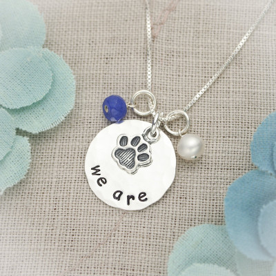 Sterling Silver Disc Penn State We Are Thon Hand Stamped Jewelry