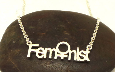 Sterling Silver Feminist Necklace Choker: Crafting Empowerment