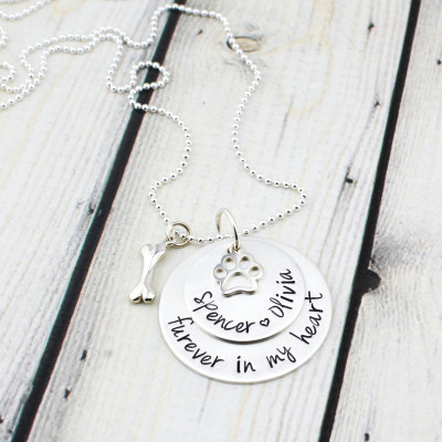 Sterling Silver Pet Memorial Necklace - Pet Loss Gift - Pet Memorial Jewelry - Pet Loss Necklace - Loss of Cat Gift - Loss of Dog Gift
