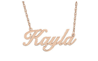 Your Name in Shine: Crafting the Script Nameplate Necklace