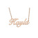 Your Name in Shine: Crafting the Script Nameplate Necklace