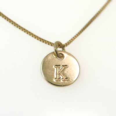 Tiny 18k gold necklace. Initial pendant. Letter charm necklace. Personalized necklace. Gold pendant necklace. initial necklace.Gift ideas