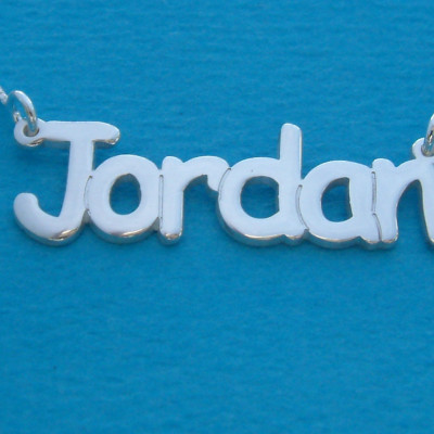 Tiny Name Necklace Silver Name Chain Anniversary Gift Small Name Necklace With Name Jordan Name Necklace Nameplate For Her Child Size