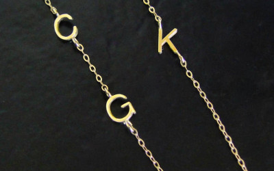 Your Story, Sideways: Crafting Our 18k Solid Gold Initial Necklaces
