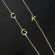 Your Story, Sideways: Crafting Our 18k Solid Gold Initial Necklaces
