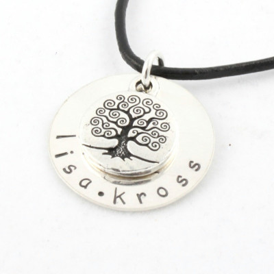 Tree of Life Necklace - Personalized Necklace - Christmas Gift for Mom - Family Tree Necklace - Custom Sterling Silver Necklace