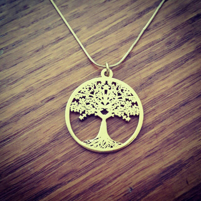 Tree of Life Necklace Family Tree Necklace Custom Necklace Gold Tree Necklace Customized Jewelry Mother Day Gift Sale! 18k Gold Necklace