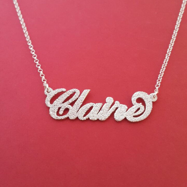 Trisha Paytas Necklace Carrie Names Necklace Carrie Necklace Customized Name Necklace Silver Names Necklace Name My Name Necklace Word