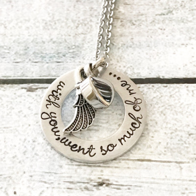 Urn necklace - Hand stamped necklace - Loss necklace - Cremation jewelry - Memorial necklace - Sterling Silver heart - Cremation necklace