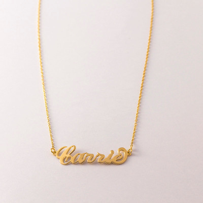 customized LARGE name necklace - our name necklace - gold name necklace - necklace with name - necklace gold- EMMA - name necklace customized