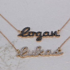 Your Story in Gold & Diamonds: The Layered Name Necklace