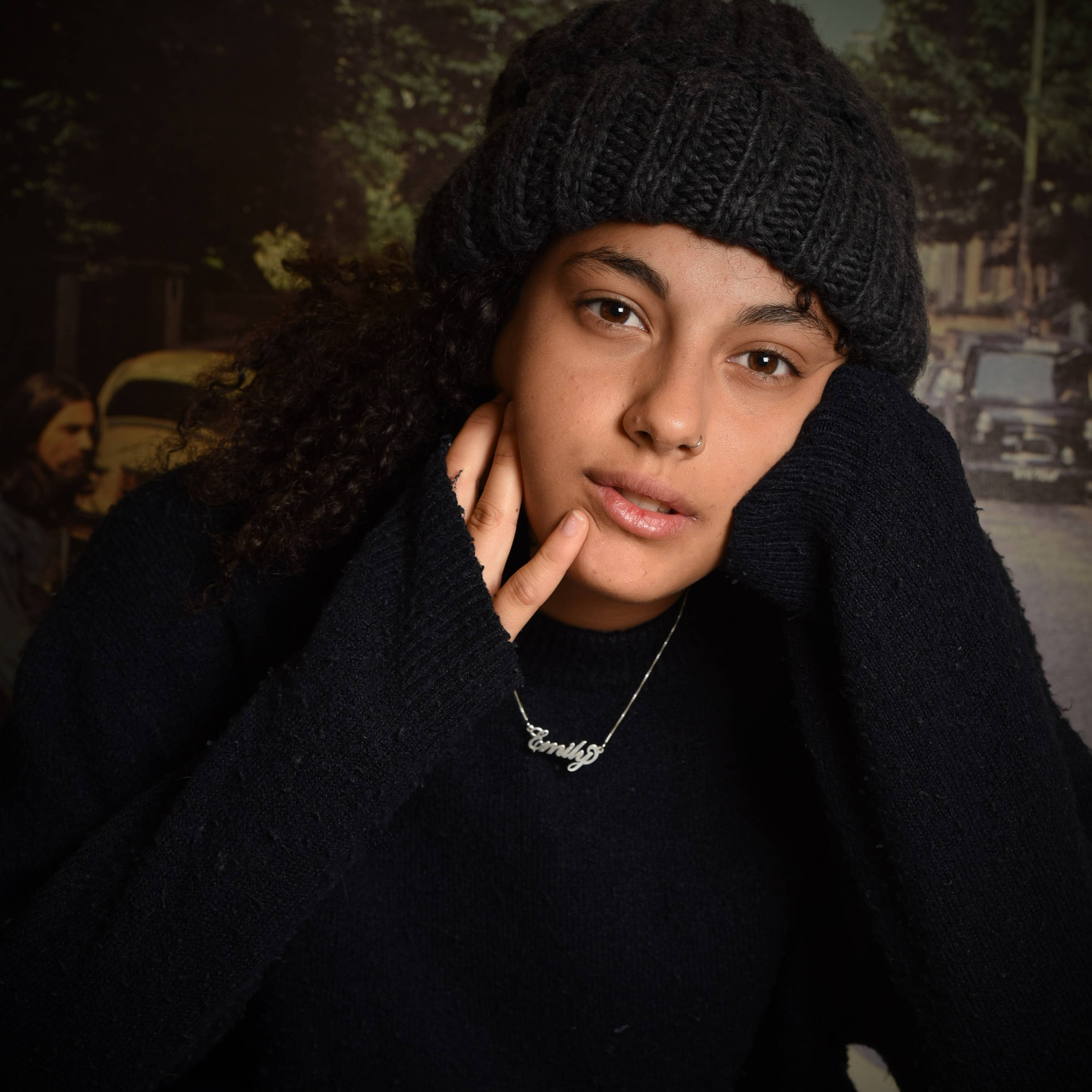 14k White gold name necklace / 14 ct WHITE gold solid gold name