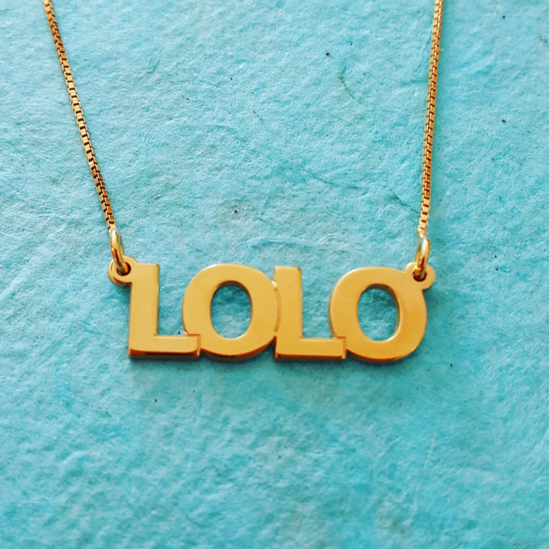 Gold Name Necklace / Gold filled / Gold plated 18k ORDER ANY NAME