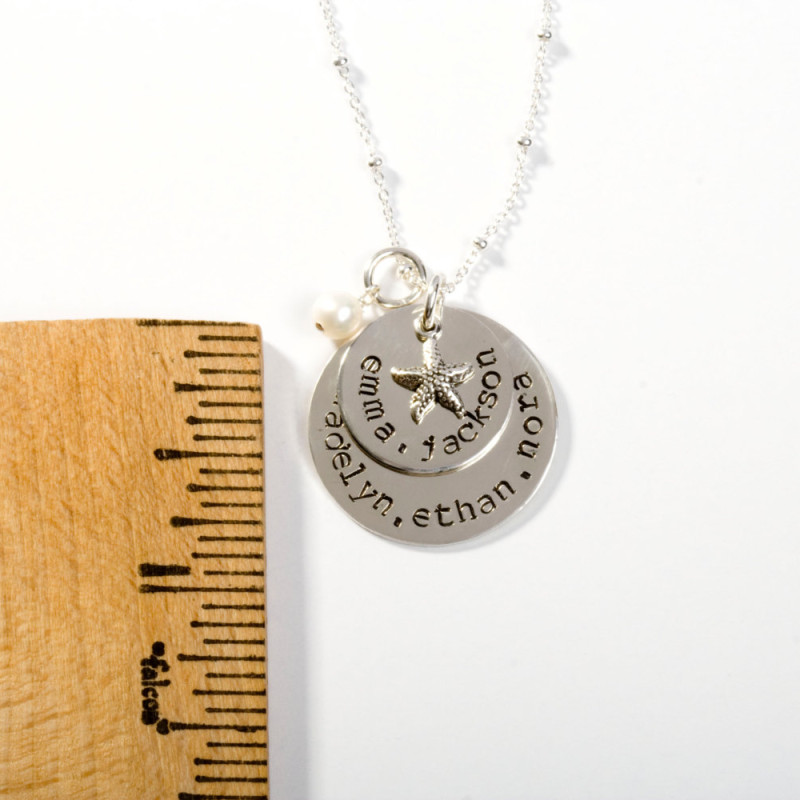 Grandmother Necklace, Nana Necklace, Grandkids Names, Starfish and Name ...