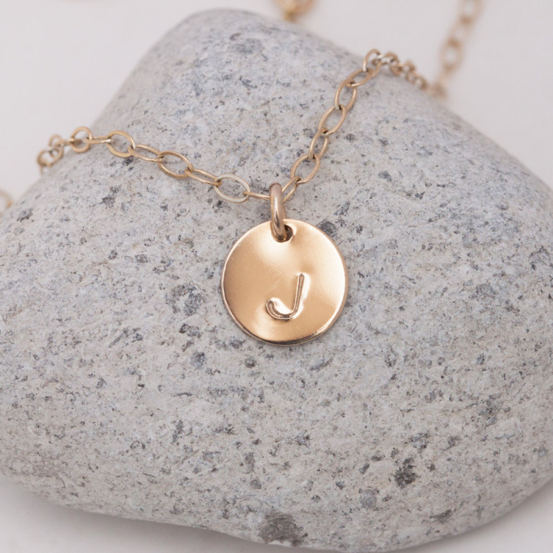 Initials Necklace Gold, Initial Necklace Gold, Dainty Gold Necklace Personalized Small Gold ...