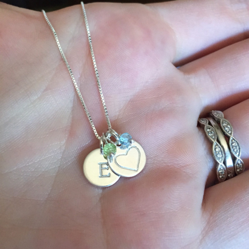 Miscarriage jewelry loss of two babies loss of twins stillborn