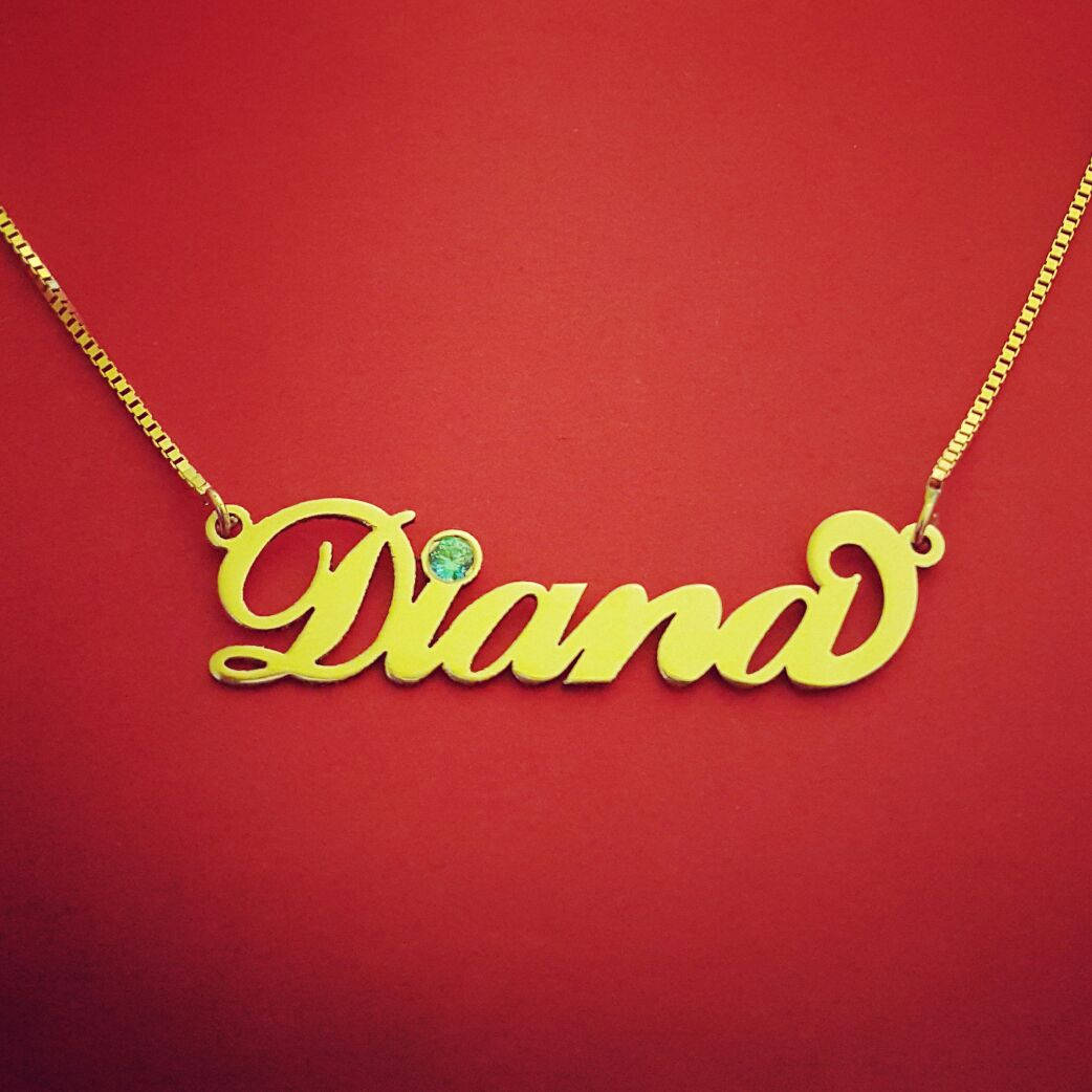 Name Gold Chain Necklaces With Names Necklace With Writing Girls Name ...